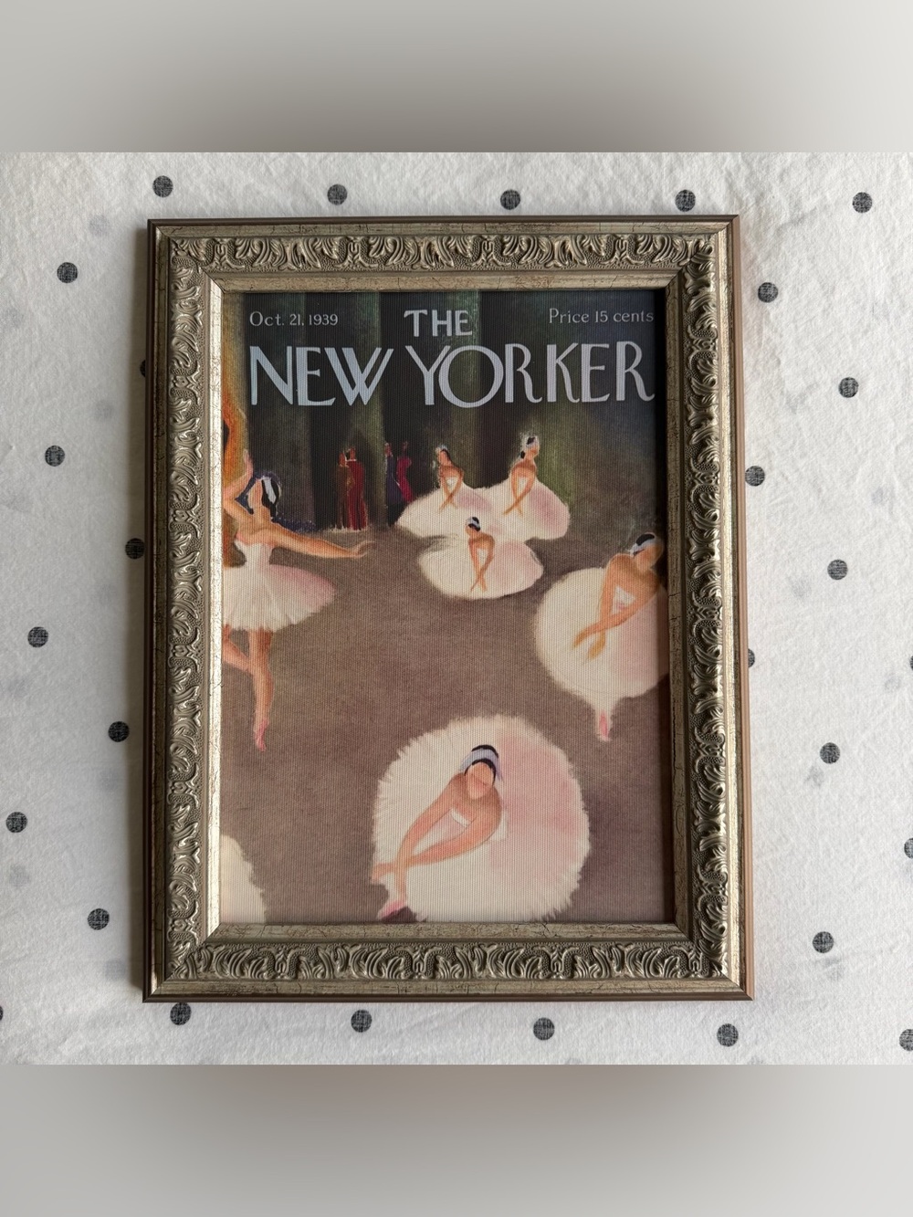 The New Yorker Ballet 8"x10" Silver Gold Frame